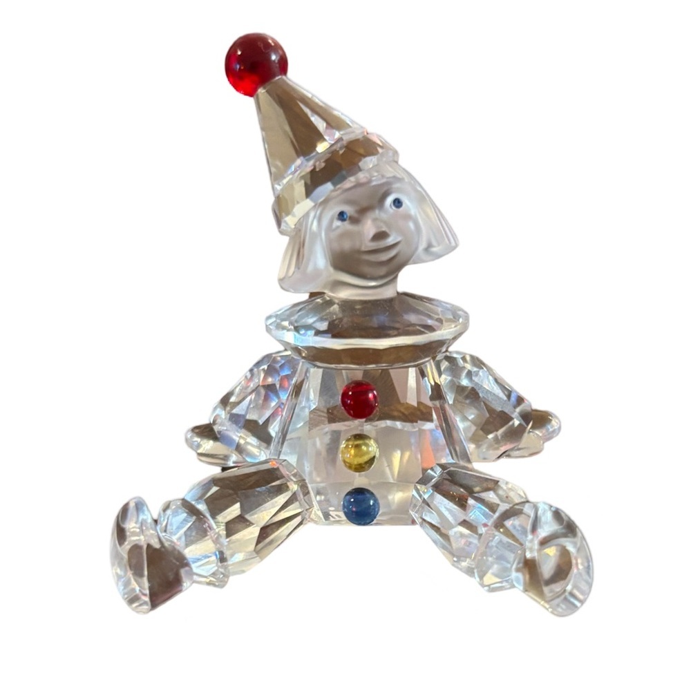 SWAROVSKI CRYSTAL CLOWN PUPPET FIGURINE RETIRED, Like new